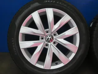 Original VW Arteon VW Passat Alltrack 17 Zoll Winterräder Alufelgen 3G8601025 Silber Winterreifen 2x 6,6 mm / 2x 7,4 mm - Bild 15