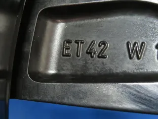 Original VW ID.7 19 Zoll Winterräder Alufelgen Hudson 14B071499 Schwarz Winterreifen 2x 8,4 mm 2x 7,2 mm - Bild 11
