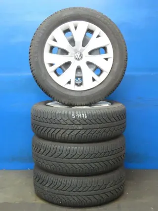 Original VW T-Cross VW Taigo Skoda Kamiq 16 Zoll Stahlfelge Winterräder 2Q0601027AE Schwarz Winterreifen 4x 7,3 mm - Bild 1