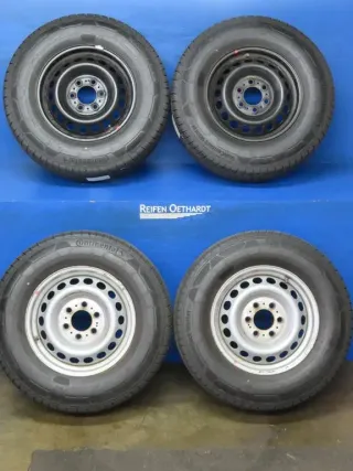 Original Mercedes Sprinter Baureihe 907 16 Zoll Stahlrad Winterräder + RDKS A0014019102 Silber / Schwarz Winterreifen 2x 6 mm / 2x 7 mm - Bild 9
