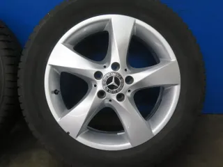 Original Mercedes V-Klasse Typ W447 bis 02/2024 Mercedes Vito Typ 447 Winterräder 17 Zoll 5-Speichen-Rad RDKS Silber Winterreifen gebraucht - Bild 13