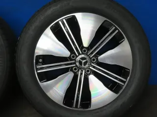 Original Mercedes Benz EQA Mercedes Benz EQB 18 Zoll 5-Speichen-Design Sommerräder + RDKS Alufelgen A2434011300 Schwarz Sommerreifen 4x 99,9% - Bild 11