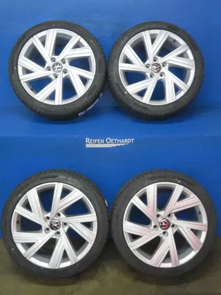 Original VW Golf 8 18 Zoll Bergamo Winterräder Winterreifen Kompletträder 5H0601025M Silber - Bild 14