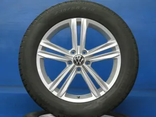 Original VW Tiguan VW Tiguan Allspace 18 Zoll Sebring Winterräder + RDKS 5NA601025M Silber 2x 6 mm 2x 6,9 mm - Bild 1