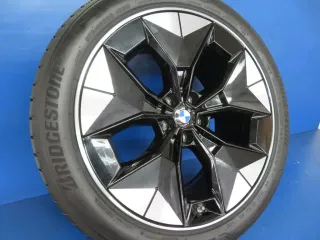 Original BMW iX3 20 Zoll Aerodynamikrad Sommerräder + RDKS 6894844 Schwarz 99,9% - Bild 3