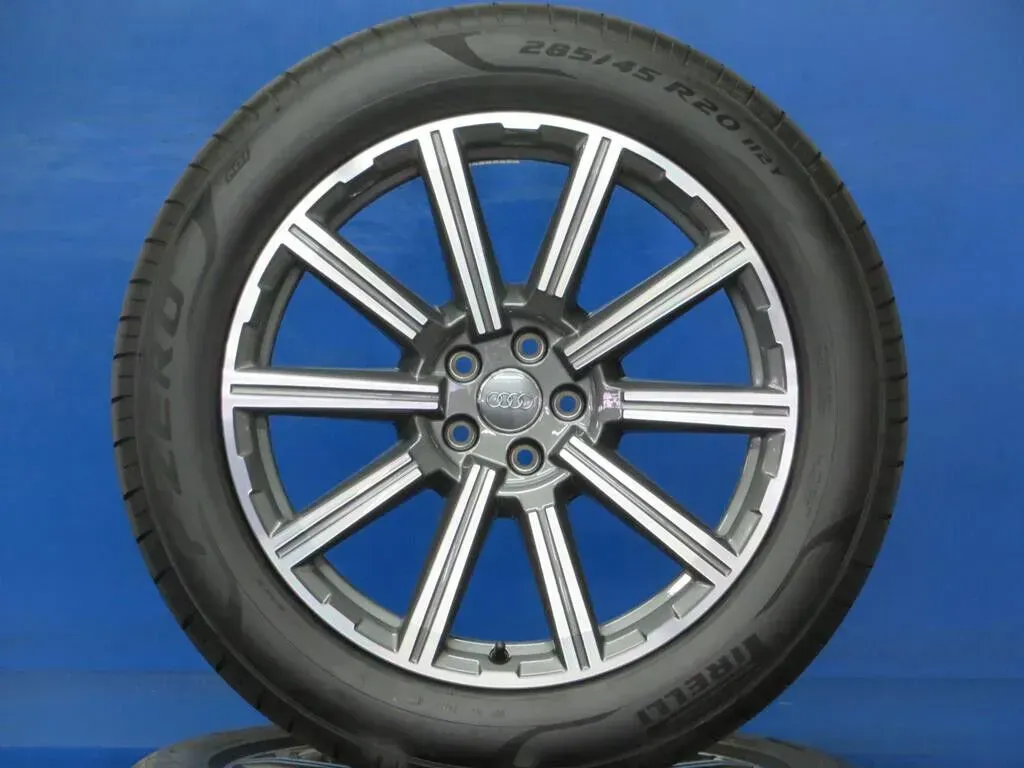 NEU Original Audi Q7 Typ 4M 20 Zoll 10-Speichen-Rad Sommerräder Alufelgen 4M0601025CJ Anthrazit Sommerreifen - Bild 1