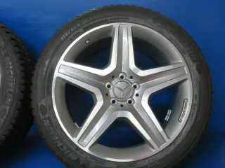 Original Mercedes GLE 450 4-Matic Typ 166 Mercedes GLE 43 AMG Typ 166 20 Zoll AMG-5-Arm-Speichen-Rad Winterräder + RDKS A1664012002 Grau Winterreifen 100% - Bild 8