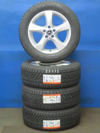 Original Mercedes V-Klasse Typ W447 bis 02/2024 Mercedes Vito Typ 447 Mercedes Vito Tourer Typ 447 17 Zoll 5-Speichen-Rad Winterräder + RDKS Alufelgen A4474014800 Silber - Bild 2