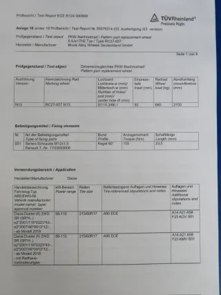 Dacia Duster II Typ SR Winterreifen Winterräder Alufelgen 17 Zoll Kompletträder gebraucht - Bild 14
