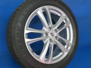 Original Hyundai Santa Fe IV Typ TM Winterräder Alufelgen 19 Zoll 5-Doppelspeichen-Design RDKS KH27 7519 Silber Winterreifen 4x 6,8 mm - Bild 3