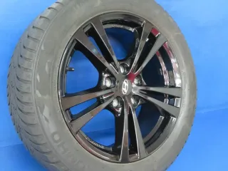 Original Hyundai Kona Typ OS Winterräder Alufelgen 17 Zoll 5-Doppelspeichen-Design Winterräder + RDKS HMD01 70743 Schwarz Winterreifen 2x 5,7 mm / 2x 7,2 mm - Bild 3