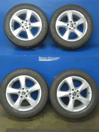 Original Mercedes V-Klasse Typ W447 bis 02/2024 Mercedes Vito Typ 447 Winterräder 17 Zoll 5-Speichen-Rad RDKS Silber Winterreifen gebraucht - Bild 14