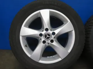 Original Mercedes V-Klasse Typ W447 bis 02/2024 Mercedes Vito Typ 447 Winterräder 17 Zoll 5-Speichen-Rad RDKS Silber Winterreifen gebraucht - Bild 16