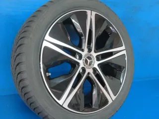 Original Mercedes A-Klasse Mercedes B-Klasse Mercedes CLA 18 Zoll 5-Speichen-Rad Winterräder + RDKS A1774010500 Schwarz Winterreifen - Bild 3