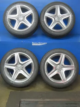 Original Mercedes GLE 450 4-Matic Typ 166 Mercedes GLE 43 AMG Typ 166 20 Zoll AMG-5-Arm-Speichen-Rad Winterräder + RDKS A1664012002 Grau Winterreifen 100% - Bild 18