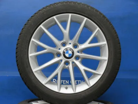 Background image for Original BMW 1er F20 F21 BMW 2er F22 F23 17 Zoll Styling 380 Winterräder + RDKS Alufelgen 6796205 Silber Winterreifen 4x 7,3 mm