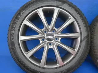 Audi Q2 Seat Ateca Skoda Karoq VW T-Roc 17 Zoll Winterräder Alufelgen OX17 7017 V7 Grau Winterreifen 2x 6,4 mm / 2x 7 mm - Bild 7