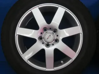 Audi A4 Typ B8 / 8K + B9 / 8W Winterräder 16 Zoll Alufelgen Silber Winterreifen ca. 2x 7 mm / 2x 8 mm - Bild 8