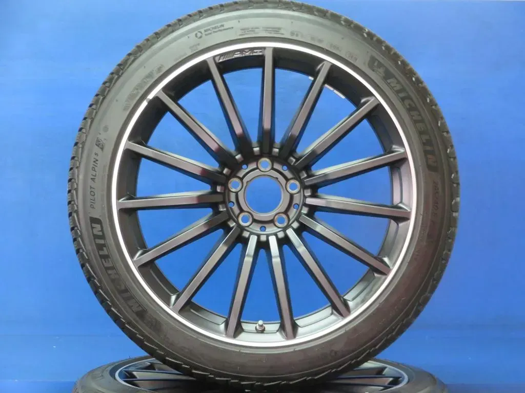 Original AMG GT 43 / 53 / 63 + S Coupé Typ: X290 20 Zoll AMG Vielspeichen-Design Winterräder + RDKS Alufelgen A2904010600 Schwarz Winterreifen 6,5 mm 2x 7 mm - Bild 1