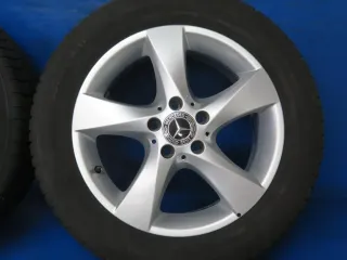 Original Mercedes V-Klasse Typ W447 bis 02/2024 Mercedes Vito Typ 447 Winterräder 17 Zoll 5-Speichen-Rad RDKS Silber Winterreifen gebraucht - Bild 7