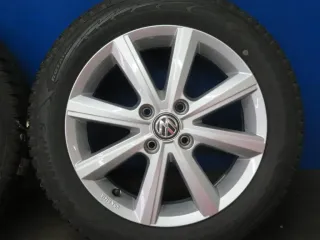 Original VW Up 15 Zoll Merano Winterräder Alufelgen 1S0601025BP Silber Winterreifen 2x 6 mm / 2x 7,6 mm - Bild 13