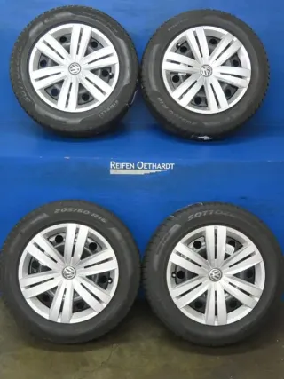 Original VW Touran II 16 Zoll Stahlrad Winterräder 5QA601027.... Schwarz Winterreifen 2x 5 mm / 2x 6,6 mm - Bild 13