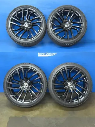 Original Audi RS5 Audi RS4 20 Zoll 5-Segmentspeichen-Evo Winterräder + RDKS Alufelgen 8W0601025FE Schwarz Winterreifen 4x 5,5 mm - Bild 15