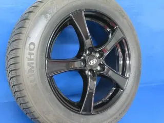 Original Hyundai Santa Fe IV Typ TM Winterräder Alufelgen 18 Zoll 5-Speichen-Design Winterräder + RDKS F2 75844 Schwarz Winterreifen 2x 6,6 mm / 2x 7,7 mm - Bild 3