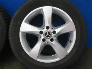 Original Mercedes V-Klasse Typ W447 bis 02/2024 Mercedes Vito Typ 447 Winterräder 17 Zoll 5-Speichen-Rad RDKS Silber Winterreifen gebraucht - Bild 13