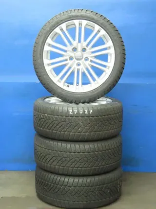 Original Audi A5 Typ B9 / F5.. Audi S5 18 Zoll 10-Doppelspeichen-Rad Winterräder Alufelgen 8W0601025EE Silber Winterreifen 2x 7,7 mm / 2x 8,2 mm - Bild 2