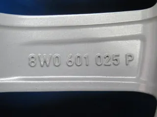 Original Audi A4 Limousine Audi A4 Avant 17 Zoll 5-Doppelspeichen-Rad Winterräder Alufelgen 8W0601025P Silber Winterreifen unbenutzt - Bild 5
