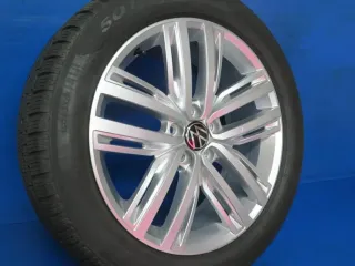 Original VW Tiguan VW Tiguan Allspace 19 Zoll Auckland Winterräder 5NA601025F Silber 2x 7,1 mm / 2x 7,6 mm Winterreifen Alufelgen 5NA601025N - Bild 3