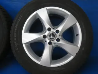 Original Mercedes V-Klasse Typ W447 bis 02/2024 Mercedes Vito Typ 447 Winterräder 17 Zoll 5-Speichen-Rad RDKS Silber Winterreifen gebraucht - Bild 7