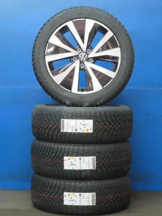 NEU Original VW T-Roc II Typ A2 18 Zoll 5-V-Speichen-Design Winterräder Alufelgen 2GJ601025B Schwarz Winterreifen - Bild 1