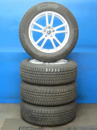 Original Mercedes Benz GLC Coupe Typ: C254 Mercedes Benz GLC SUV Typ: X254 18 Zoll 5-Doppelspeichen-Rad Winterräder + RDKS Alufelgen A2544014600 Winterreifen 4x 7,5 mm - Bild 1