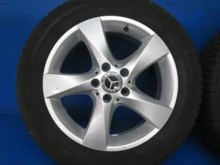Original Mercedes V-Klasse Typ W447 bis 02/2024 Mercedes Vito Typ 447 Winterräder 17 Zoll 5-Speichen-Rad RDKS Silber Winterreifen gebraucht - Bild 10