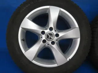 Original Mercedes V-Klasse Typ W447 bis 02/2024 Mercedes Vito Typ 447 Winterräder 17 Zoll 5-Speichen-Rad RDKS Silber Winterreifen gebraucht - Bild 9
