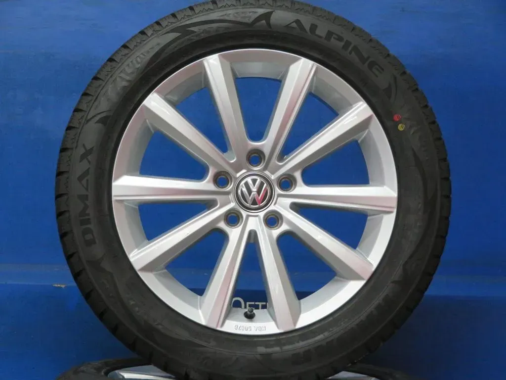Original VW Passat Limousine B8 VW Passat Variant B8 VW Passat Alltrack B8 VW Arteon Winterräder Alufelgen 17 Zoll Merano 3G8071497 Winterreifen 4x 7,5 mm - Bild 1