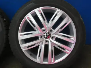 Original VW Tiguan VW Tiguan Allspace 19 Zoll Auckland Winterräder 5NA601025F Silber 2x 7,1 mm / 2x 7,6 mm Winterreifen Alufelgen 5NA601025N - Bild 13