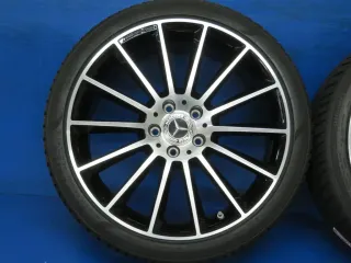 Original Mercedes A-Klasse AMG A35 + 4Matic 19 Zoll AMG Vielspeiche Winterräder + RDKS Alufelgen A1774011900 Schwarz  Winterreifen 4x 8 mm - Bild 11