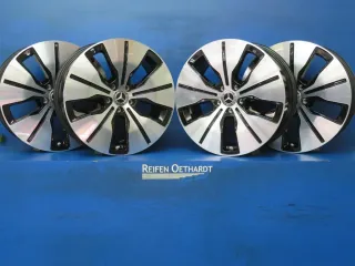 Original Mercedes-Benz EQC Typ N293 Alufelgen 19 Zoll Felgen 5-Speichen-Design A2934010100 + RDKS + Nabendeckel - Bild 1