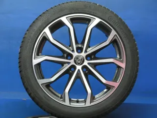 Audi A5 Typ B8/8T + B9/F5 Audi S5 Typ B8/8T + B9/F5 18 Zoll Winterräder Alufelgen Grau glanzgedreht Winterreifen 2x 8 mm / 2x 8,4 mm gebraucht - Bild 1
