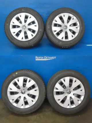 Original VW T-Cross VW Taigo Skoda Kamiq 16 Zoll Stahlfelge Winterräder 2Q0601027AE Schwarz Winterreifen 2x 6,7 mm / 2x 7,7 mm - Bild 13