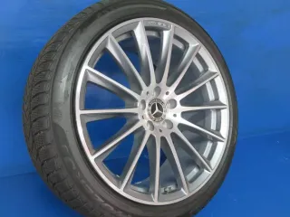 Original Mercedes S-Klasse Typ 223 Alufelgen 20 Zoll AMG-Vielspeichen-Rad Winterräder + RDKS A2234011500 Silber Winterreifen 4x 7,3 mm - Bild 3