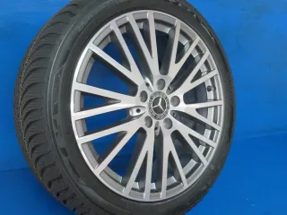 Original Mercedes A-Klasse Mercedes B-Klasse Mercedes CLA 18 Zoll Y-Speichen-Rad Ganzjahresräder + RDKS A1774010600 Termolit-metallic Ganzjahresreifen 2x Neu / 2x 99% - Bild 3