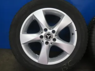 Original Mercedes V-Klasse Typ W447 bis 02/2024 Mercedes Vito Typ 447 Winterräder 17 Zoll 5-Speichen-Rad RDKS Silber Winterreifen gebraucht - Bild 18