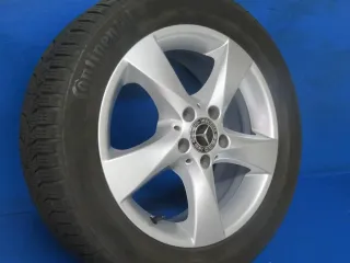 Original Mercedes V-Klasse Typ W447 bis 02/2024 Mercedes Vito Typ 447 Winterräder 17 Zoll 5-Speichen-Rad RDKS Silber Winterreifen gebraucht - Bild 3