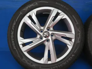 Original VW T-Cross VW Taigo 17 Zoll Valencia Winterräder Alufelgen 2G7601025E Anthrazit Winterreifen 4x 6 - 6,3 mm - Bild 11