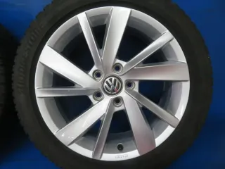 Original VW Golf 8 VW Golf 7 VW Golf Sportsvan 17 Zoll Gavia Winterräder Alufelgen 5H0071497 Winterreifen Silber 2x 5 mm / 2x 7 mm - Bild 12