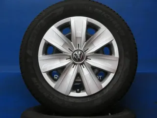 Original VW T-Roc Audi Q2 16 Zoll Stahlräder Winterräder 5Q0601027.. Schwarz Winterreifen Michelin 4x 7,5 mm Kompletträder - Bild 2